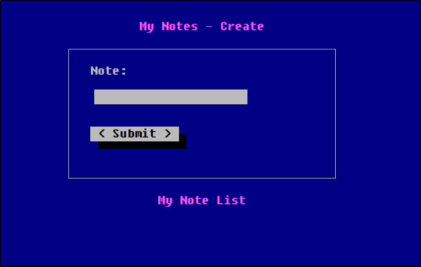 note input