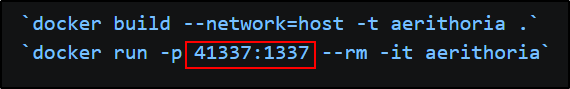 readme docker command